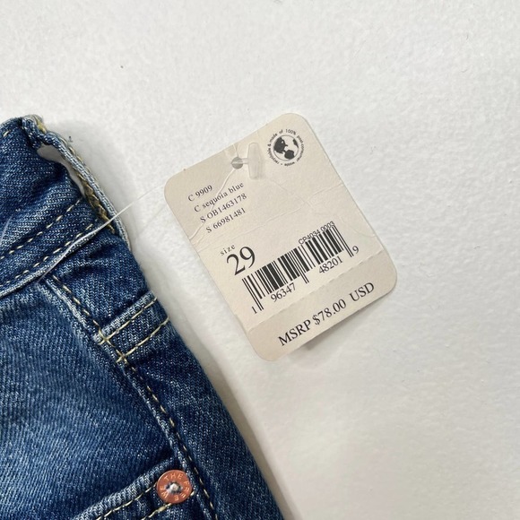 Free People Maggie Mid Rise Straight-Leg Jeans NWT Size 29 - Picture 6 of 12